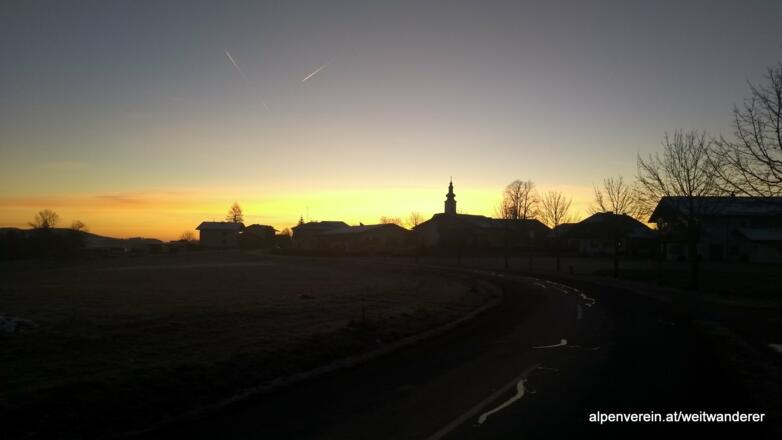 St. Aegidi bei Sonnenaufgang
