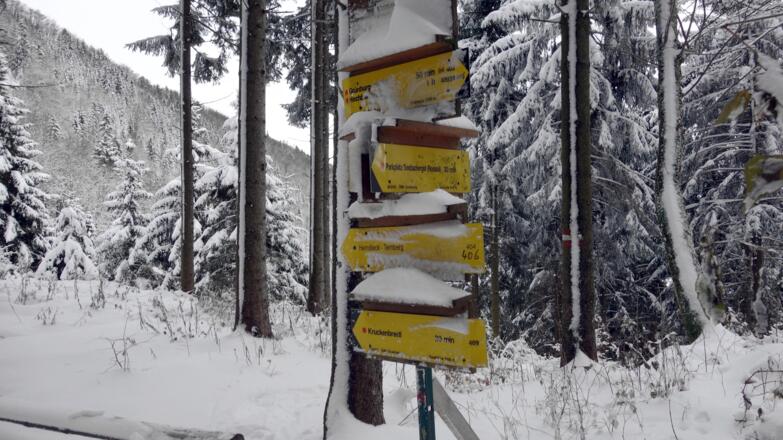 948m, Messerer Gscheid, Wegkreuzung