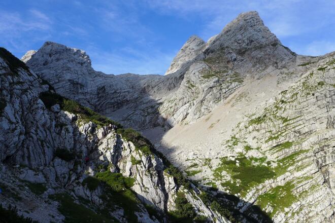 Im Zustieg gleich nach dem Verlassen der Welser Hütte