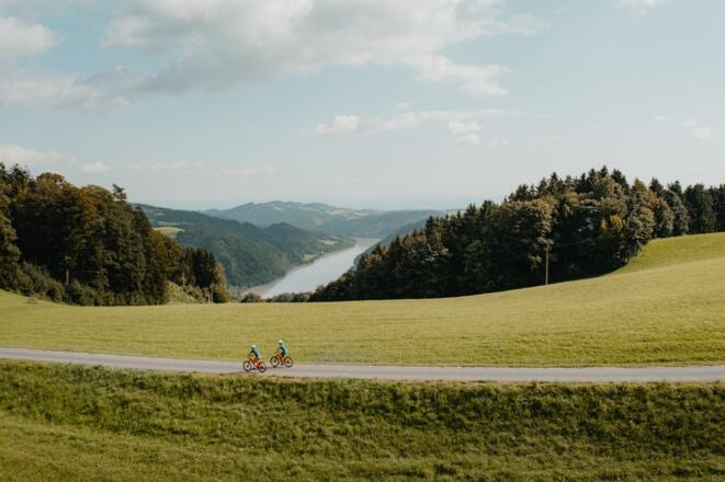 Radtour am Donauradweg Sattl Perg