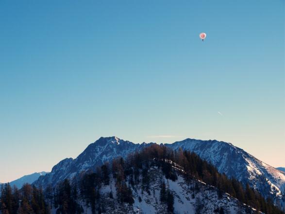Ballon über dem Bosruck