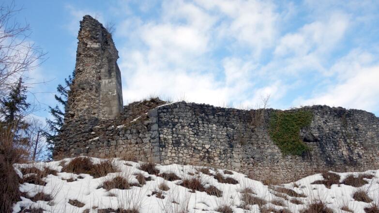 Ruine Wildenstein, Berchfritfuß ~605m
