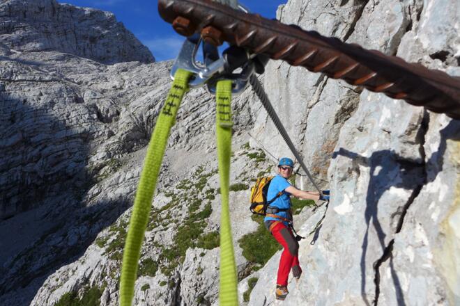 Auf dem Tassilo-Klettersteig
