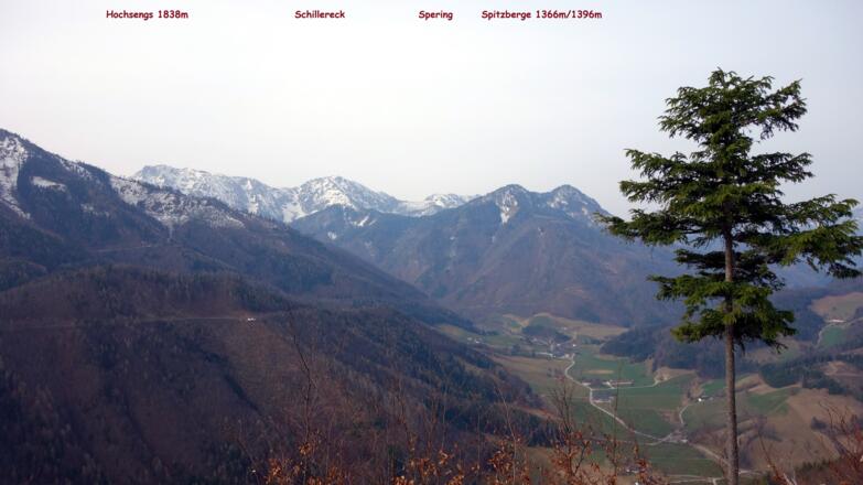 Abstieg: SW- Blick beim Jagasitz um 900m