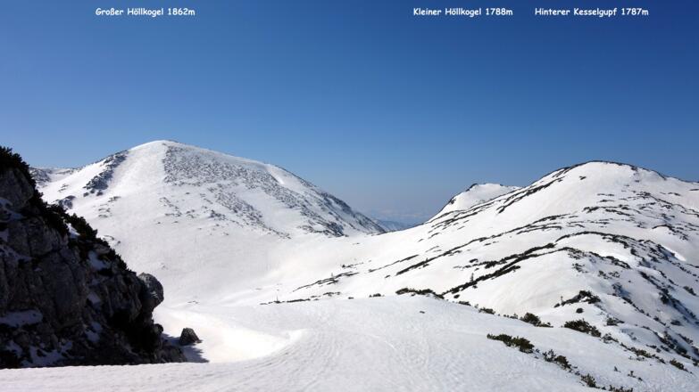 Rückblick beim Anstieg Totengrabengupf