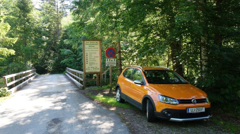 Rückweg 1,9km, P bei der Almbrücke (Jagersimmerl)
