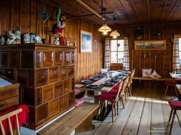 In der gemütlichen Geraer Hütte.