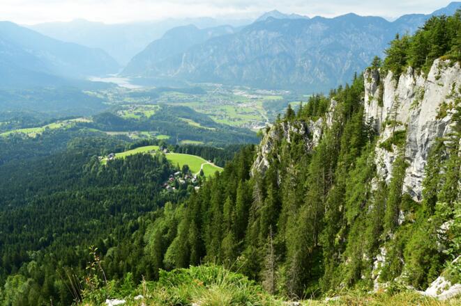 Blick vom Predigstuhl zum Hallstättersee
