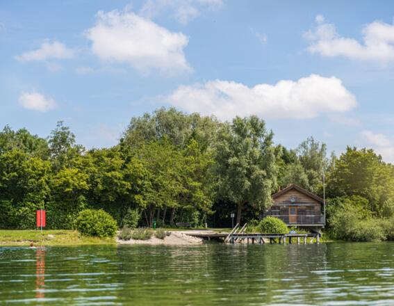 Rettungsschwimmhäusschen am Eichenauer See
