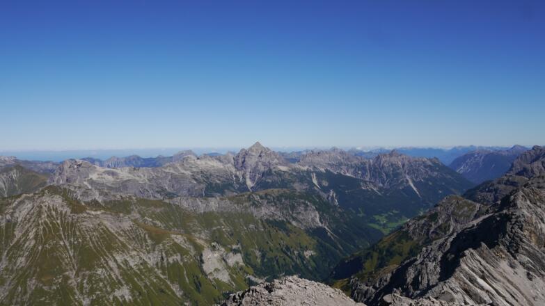 Blick von der Marchspitze auf den Hochvogel