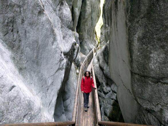 Die kurze Innersbachklamm am Ende der Tour ist ein ganz anders Kaliber als die Aschauerklamm.