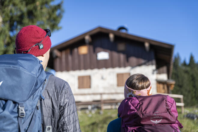 Hütte auf der Winklmoos-Alm