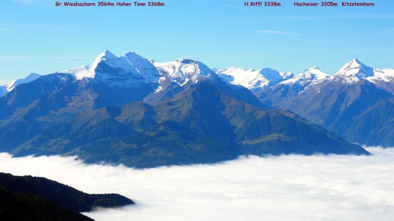 Glocknergruppe vom Gratübergang gesehen