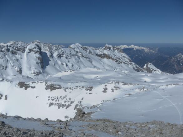 Gipfelblick ins Ebersbergkar