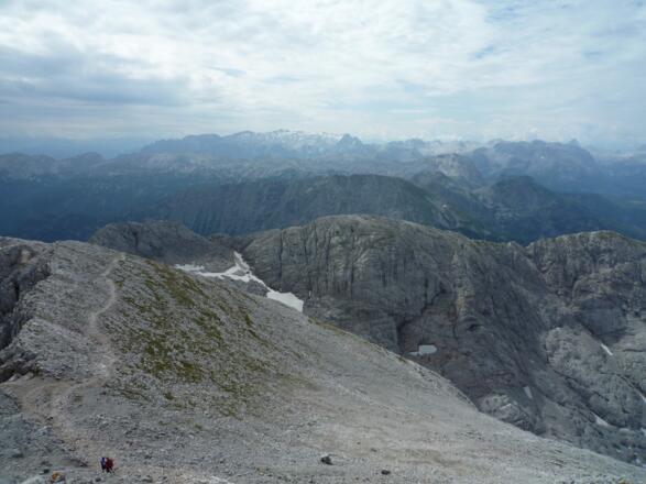 Am Grat entlang vom Hohen Göll zum Hohen Brett.