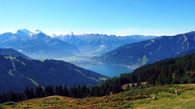 Zell am See mit Wiesbach- und Kitzsteinhorn