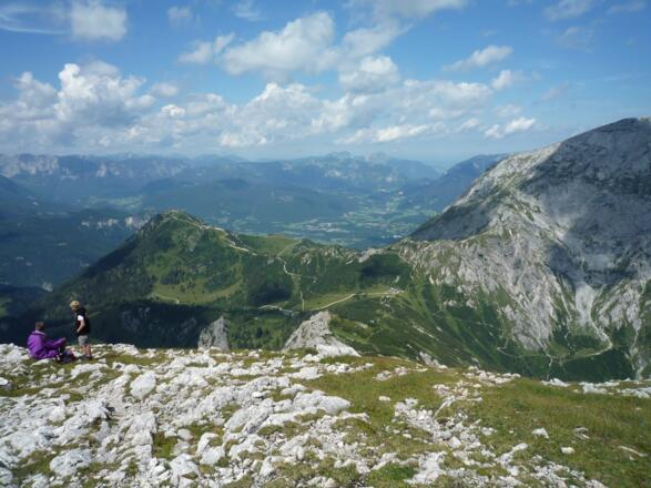 Aufstieg zum Schneibstein - Blick zum Jenner.