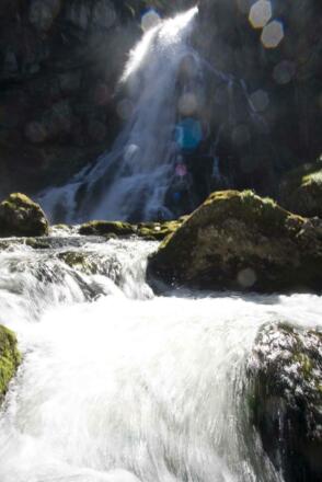 200m vom Wasserfall entfernt