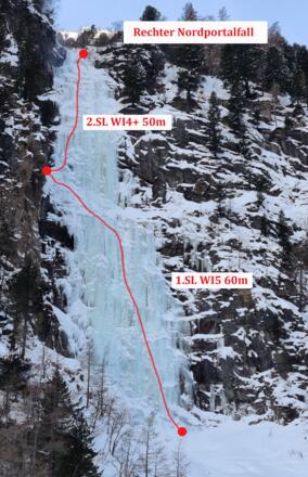 Topo Rechter Nordportalfall