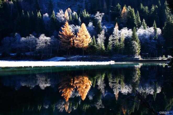 beim kleinen Stausee
