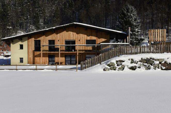 Haus im Winter