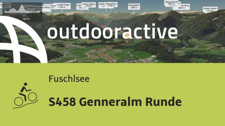 Mountainbike-tour in der Fuschlseeregion: S458 Genneralm Runde