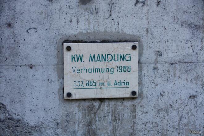 tiefste Stelle beim Aufstieg, hier kann man den Höhenmesser ganz genau einstellen :-)