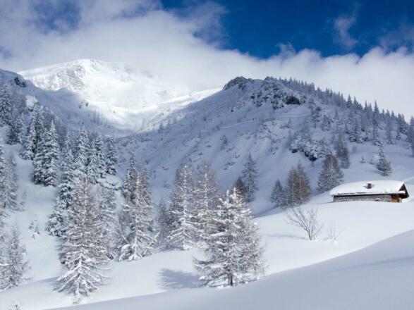 Ab der Königsbergalm wird die Berglandschaft immer schöner.