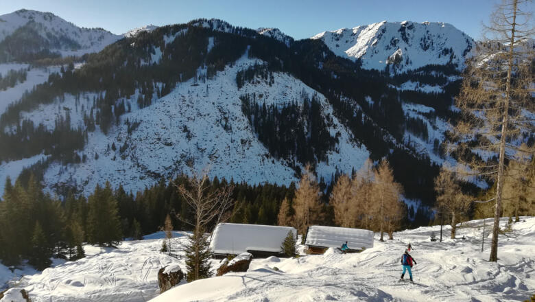 Schönes Abfahrtsgelände
