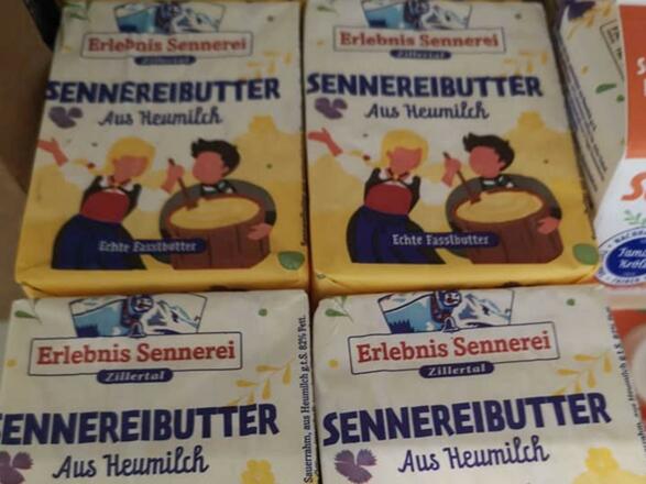 Sennereibutter der Zillertaler Erlebnissennerei