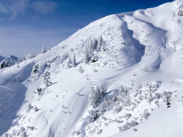 Auch der Übergang vom Torrener Joch zum Jenner birgt Gefahren ...