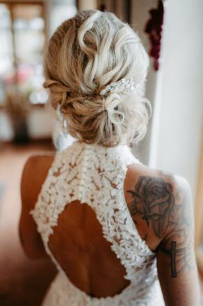 Haarstyling blond