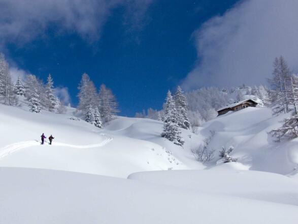 Muldiges Berggelände beim Schneibsteinhaus
