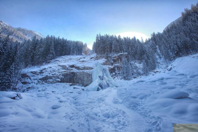 Krimmler Wasserfälle Winter