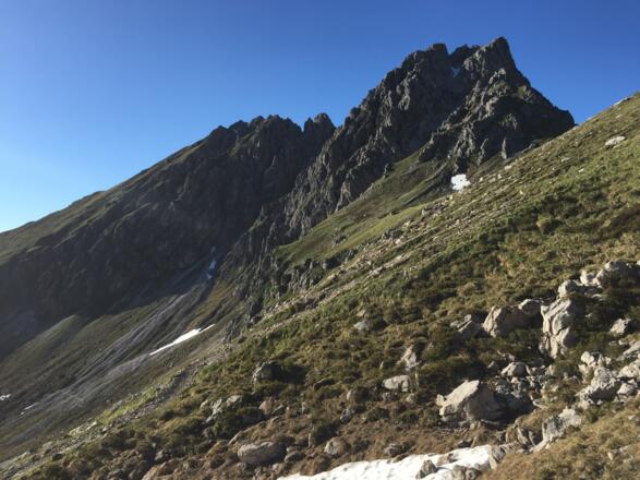 Oberstdorfer Hammerspitze aus der Ferne