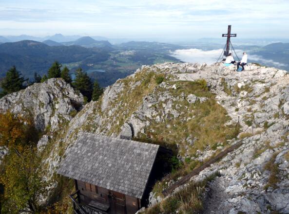 Der Schober und die Schoberhütte in Blickrichtung Thalgau.
