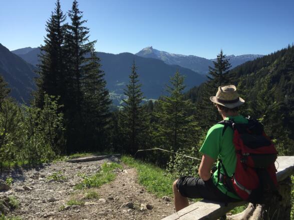 Am Aufstieg zur Vorderen Wildenalpe