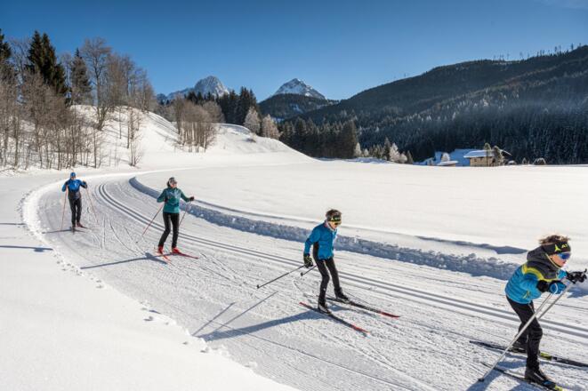 Langlaufen mit der Familie