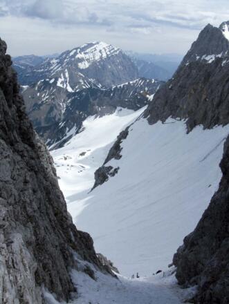 In der engen Hochglückscharte