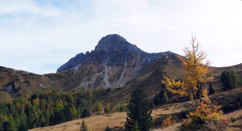 Blick zum Draugstein von der Weggabelung 1909m