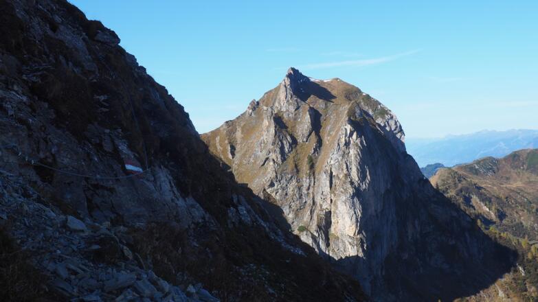 Steilabstieg vom Austuhl, Sicherungsseile