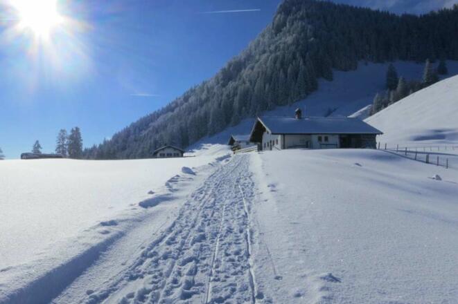 Laglerhütte im Winter