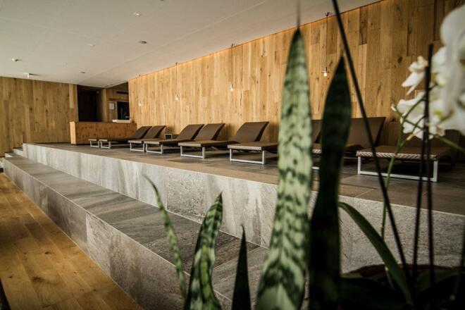 Wellness Liegen mit Panoramasicht