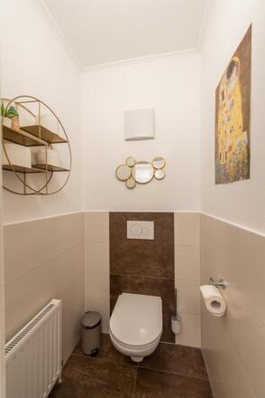 Toilette neu renoviert