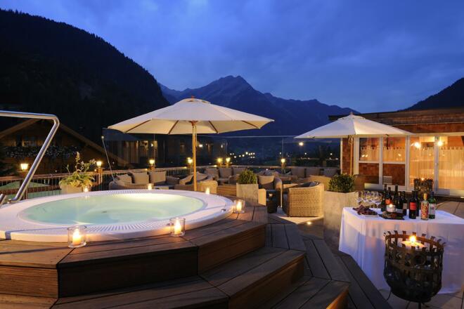 Mitbenützung Relaxterrasse mit Außenwhirlpool