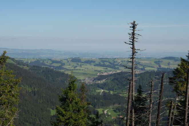 Aussicht am Joch auf Wertach