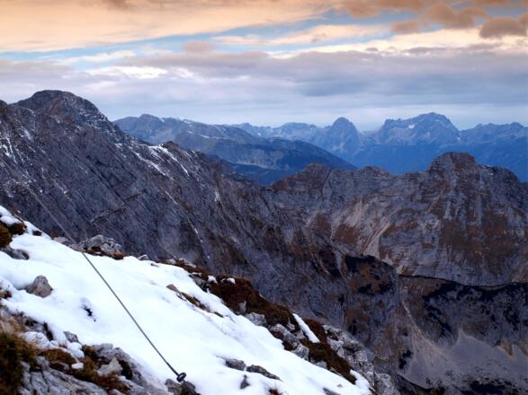 Spitzmauer und Priel vor Sonnenuntergang