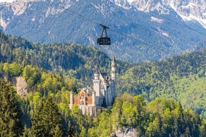 Tegelbergbahn über Schloss Neuschwanstein