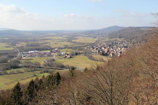 Blick von der Burgruine Lichtenstein