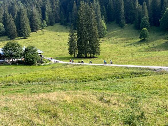 Blick auf die Schwarzentennnalm